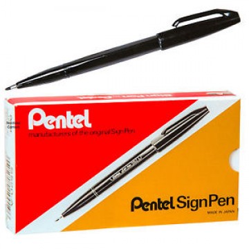 Pentel S520A Sign Pen (Black)